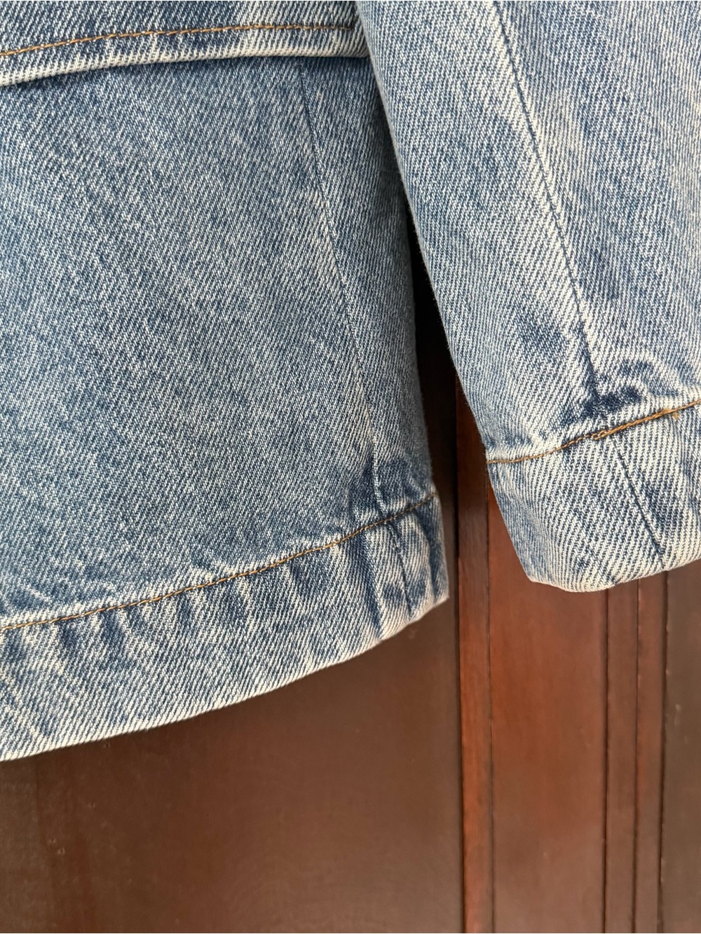 WeWoreWhat Denim Blazer, Size Medium - Picture 4 of 13